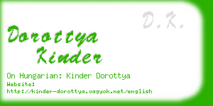 dorottya kinder business card